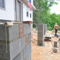 andrew watkins custom home building design build hot springs bath county virginia masonry pier construction