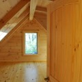 log cabin, interior