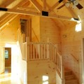 log cabin, interior