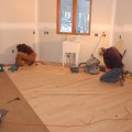 custom home, interior, oak flooring