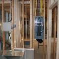 custom home, interior, electrical panel