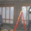 custom home, interior, insulation, cellulose