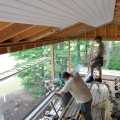 andrew watkins custom home building design build hot springs bath county virginia v-groove board ceiling trim