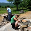 andrew watkins custom home building design build bath highland county virginia stone patio fire pit